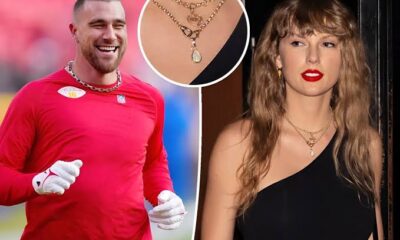 Travis Kelce gave Taylor Swift an expensive necklace, representing the key to his heart, as a tribute after the win over the Dolphins and to express his gratitude for her unwavering support there.”