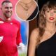 Travis Kelce gave Taylor Swift an expensive necklace, representing the key to his heart, as a tribute after the win over the Dolphins and to express his gratitude for her unwavering support there.”