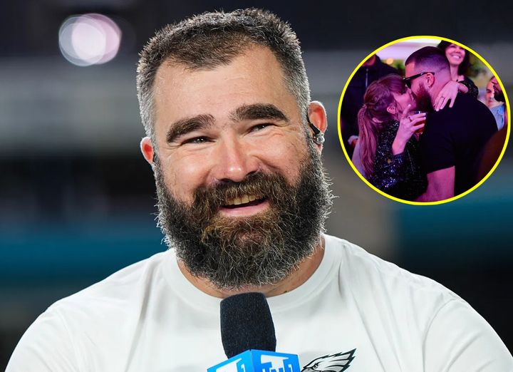 A recent social media rumor about Swift’s “baby bump” highlighted how eager fans are to learn more about the NFL’s favorite couple’s future plans. The former Philadelphia Eagles center served them some crumbs. When contemplating which Adam Sandler character they would play, the elder Kelce teased his younger brother by saying, “I was going to say The Wedding Singer for you.” Then he offered a dramatic expression to the camera. When Travis said his sibling is similar to “either Bobby Boucher or ‘The Wedding Singer,’” Jason replied, “I was gonna go ‘Wedding Singer’ maybe for you.” The former Philadelphia Eagles player, 36, subsequently stared straight at the camera in silence as Travis, 34, laughed. In the 1998 release, Sandler plays Robbie Hart who gets left at the altar but falls in love with J