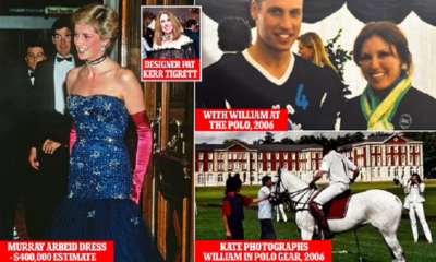 EXCLUSIVE:The 'awful' moments after Diana's death, polo with William and unseen pictures of the Prince and Kate: Designer who befriended the Princess tells all as she puts three of the royal's dresses up for sale (and they could fetch up to £1million)
