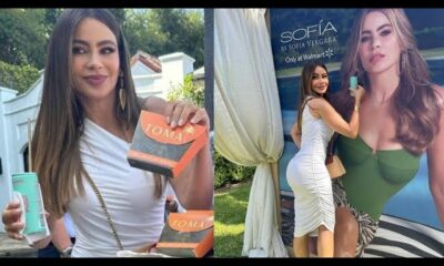 Sofia Vergara, 51, shows off her VERY pert butt in a clinging white dress during a summer party with many 'beautiful people'