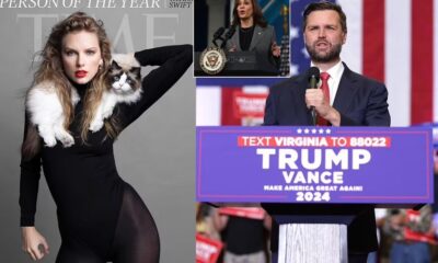 Taylor Swift fans demand justice for her as JD Vance slams 'childless cat ladies' after comments aimed at Kamala Harris resurface.