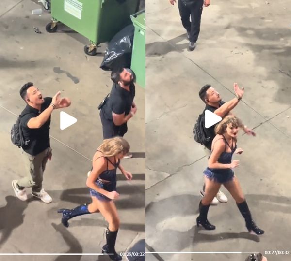 Internet Applauds Taylor Swift’s Quick-Handed Security After She ‘Nearly Got Hit’ by Objects Thrown by Fans at Latest Eras Tour Stop... watch video in coment