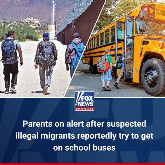 'REALLY SCARY': A group of around 20 suspected illegal migrants attempted to board a school bus picking up elementary students in California, just 24 hours after a similar incident unfolded in the same district.